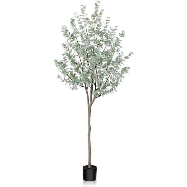 Cubilan 6 ft. Green Artificial Eucalyptus Tree