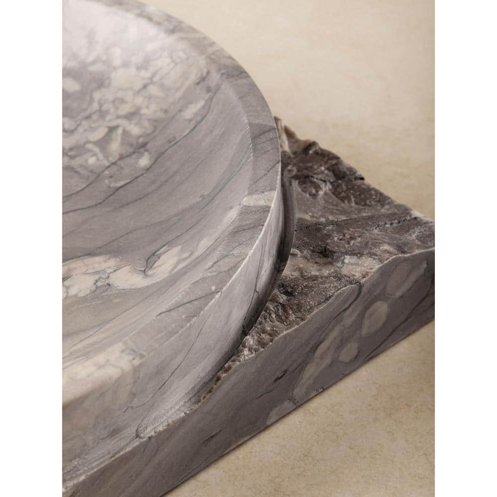 Shayne 12'' Brown and Green Onyx Decorative Bowl
