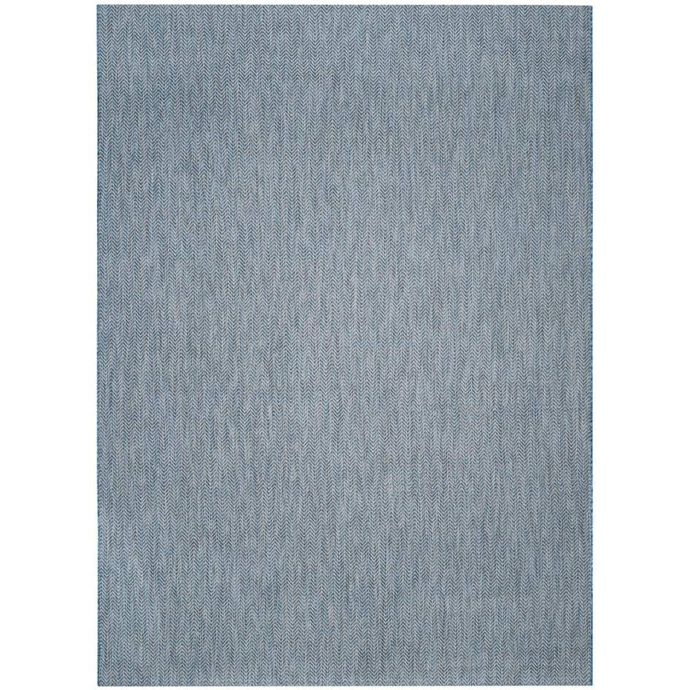 R068022 Rug SAFAVIEH Courtyard Navy/Gray 8 ft. x 10 ft. Indoor/Outdoor Area Rug ...