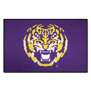 LSU Tigers Purple 19 in. x 30 in. Starter Mat Accent Rug