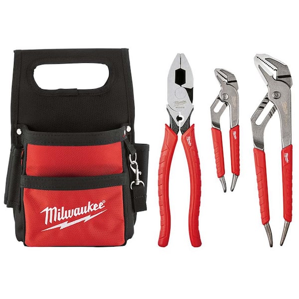 Milwaukee Electrician's Pliers Set with Compact Pouch (3-Piece)