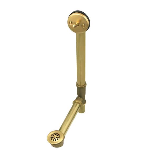 Made To Match 20-Gauge Trip Lever Tub Waste and Overflow in Brushed Brass