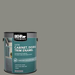 1 gal. #BXC-55 Concrete Sidewalk Satin Enamel Interior/Exterior Cabinet, Door & Trim Paint