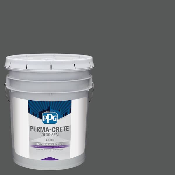 Perma-Crete Color Seal 5 gal. PPG0997-7 Black Widow Satin Interior/Exterior Concrete Stain