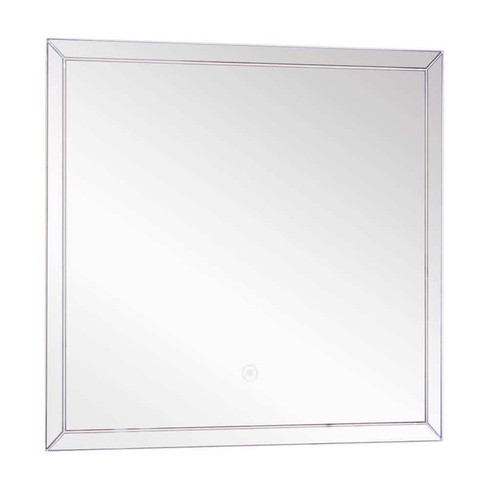 Finn 23.62 in. W x 21.65 in. H Frameless Rectangular LED Light Bathroom Vanity Mirror in Silver price history on PriceWatchPro