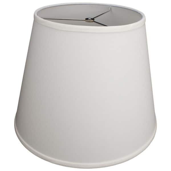 FenchelShades.com 11 in. Top Diameter x 17 in. Bottom Diameter x 13 in. Slant Linen Cream Empire Lamp Shade
