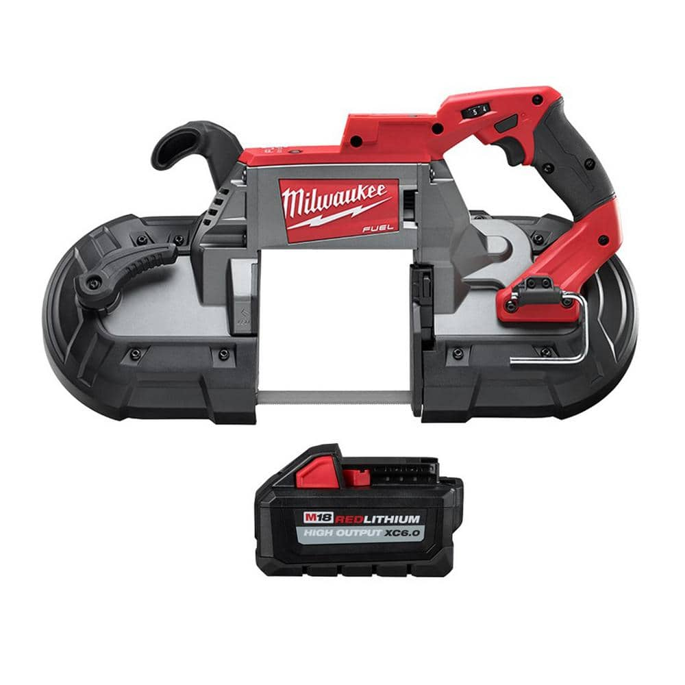 M18 FUEL 18-Volt Lithium-Ion Brushless Cordless Deep Cut Band Saw with 6.0 Ah Battery -  Milwaukee, 2729-20-48-65