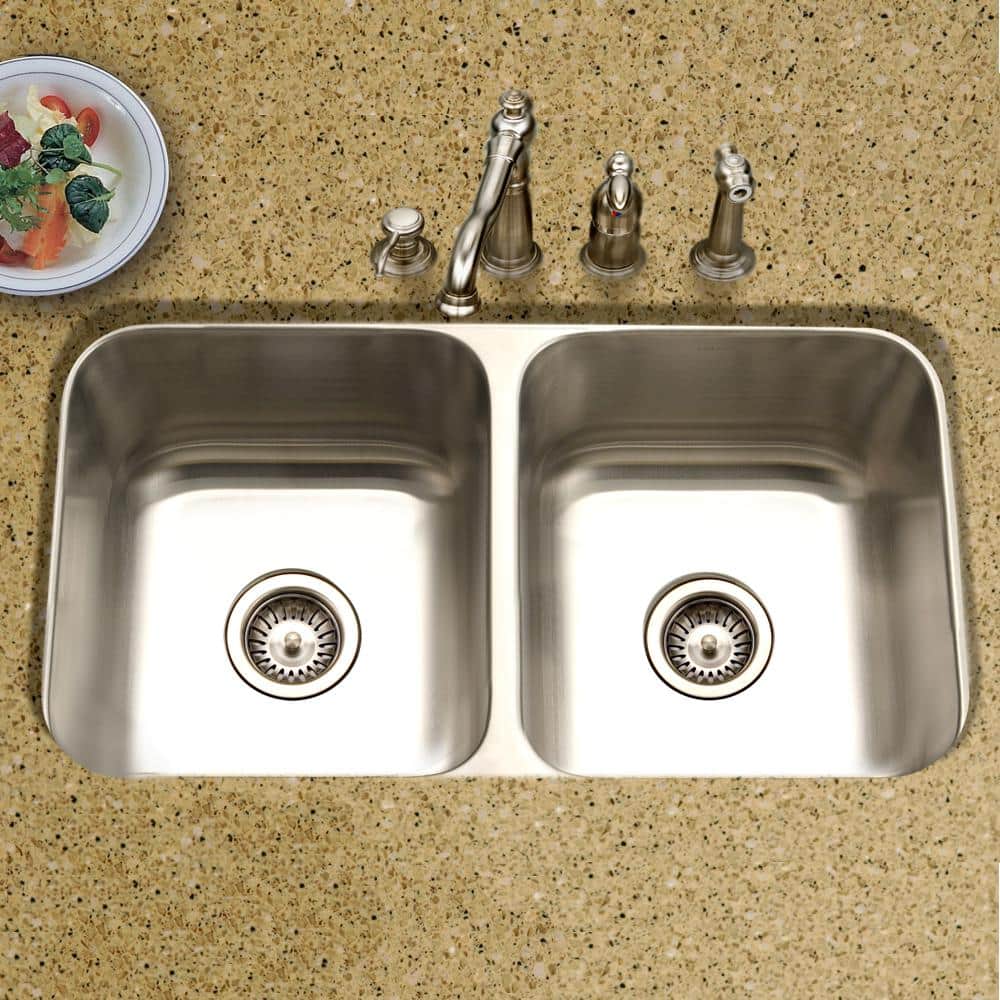 Medallion Classic Stainless Steel Double Bowl Kitchen Sink