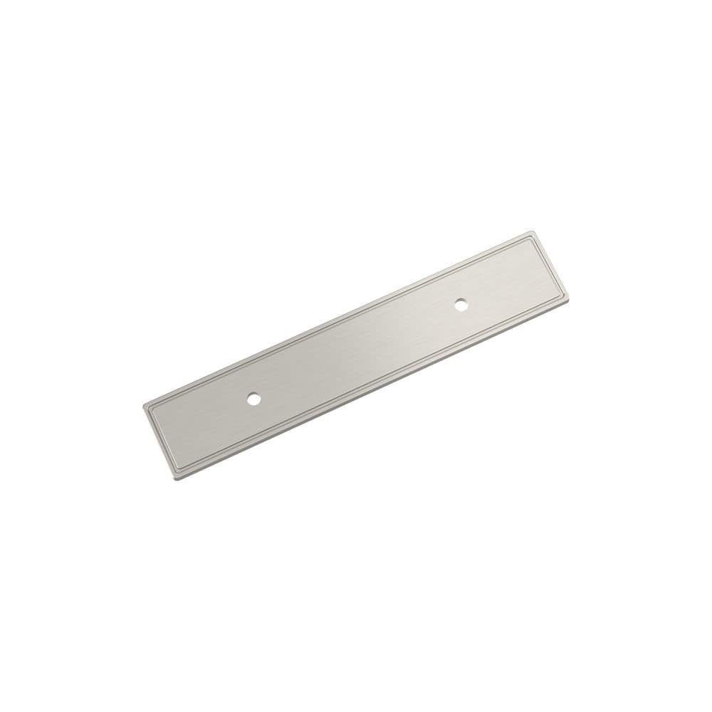 Thoreau 3 in. Center-to-Center Rectangle Satin Nickel Pull Cabinet Backplate price history on PriceWatchPro