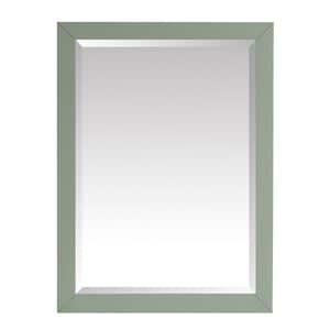 Windlowe 24 in. W x 32 in. H Rectangular Wood Framed Wall Bathroom Vanity Mirror in Sea Green finish