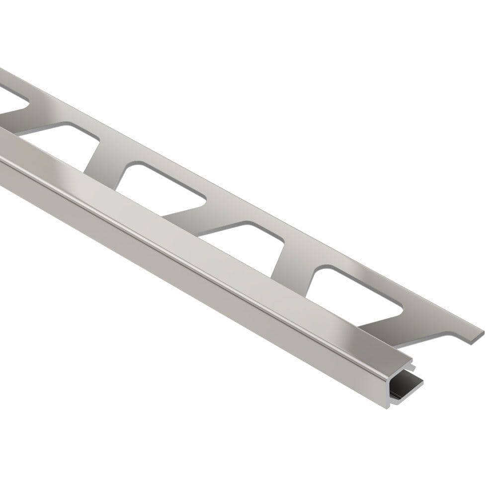 Quadec Satin Nickel Anodized Aluminum 3/16 in. x 8 ft. 2-1/2 in. Metal Square Edge Tile Edging Trim price history on PriceWatchPro