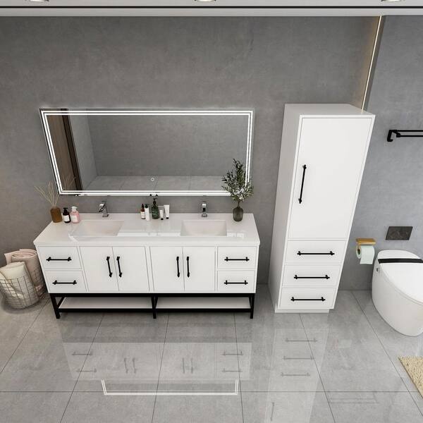 BV Better Vanity Victoria 71 in. W x 20 in. D x 35 in. H Double