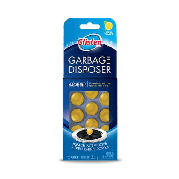 Glisten 10-Count Lemon Scent Disposer Care Freshener and Cleaner