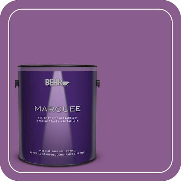 BEHR MARQUEE 1 gal. #670B-7 Candy Violet Eggshell Enamel Interior Paint & Primer
