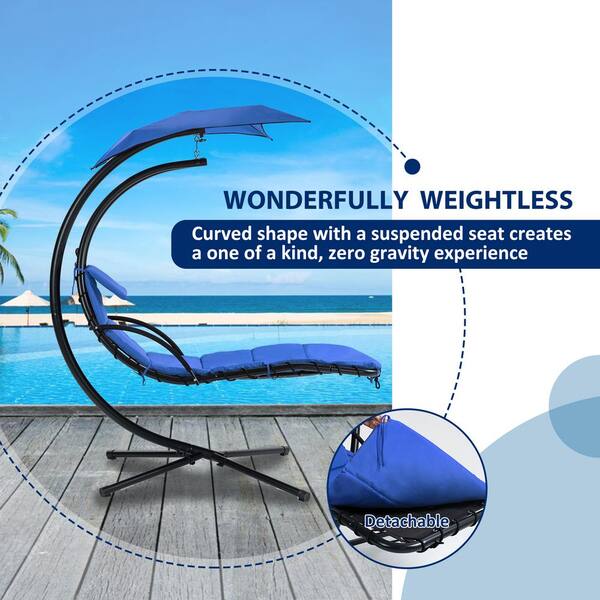 YACHU ULハンモック ULAX FURNITURE Moon-Shaped Outdoor Wicker Porch Swing