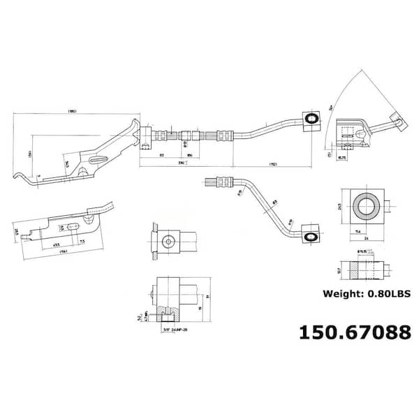 Centric Parts Brake Hydraulic Hose