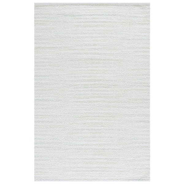 Renewal 6 ft. x 9 ft. Light Green/Ivory Abstract Striped Area Rug