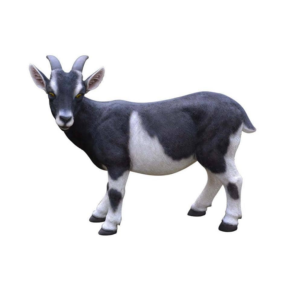 HI-LINE GIFT LTD. Black and White Goat Garden Statue 87786 - The