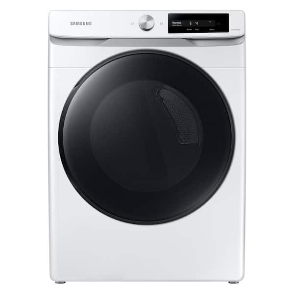 Samsung 7.5 cu. ft. Smart Stackable Vented Electric Dryer with Super Speed  Dry in White DVE45A6400W - The Home Depot