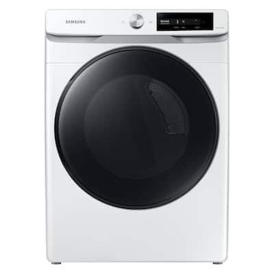 7.5 cu. ft. Stackable Vented Gas Dryer with Smart Dial and Super Speed Dry in White