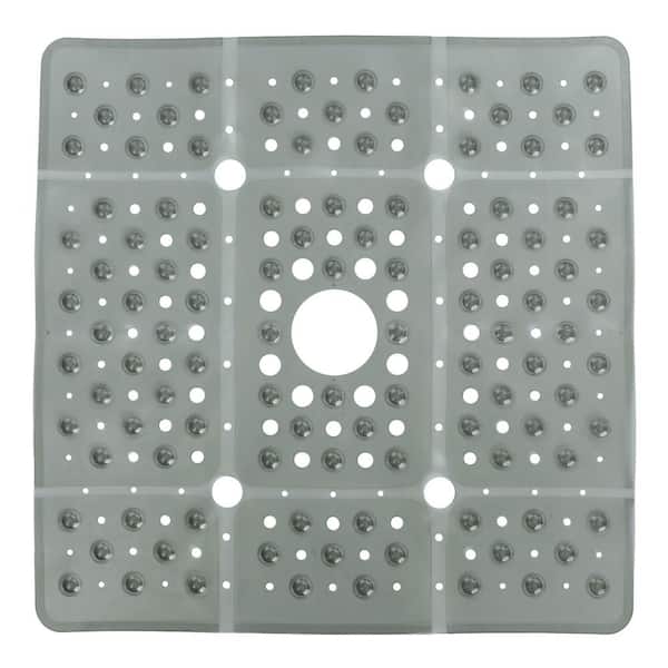 27 in. x 27 in. Extra Large Square Shower Mat in Translucent Navy