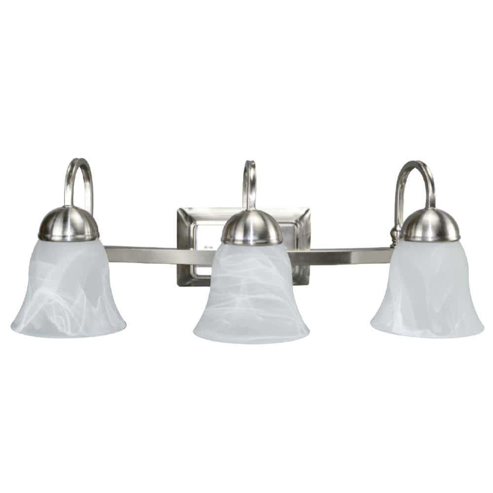 21.7 in. 3 head Brushed Nickel LED Vanity light Bar price history on PriceWatchPro