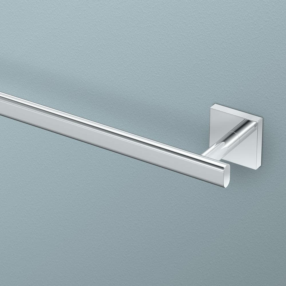 18-Inch Polished Chrome Wall Mounted Towel Bar
