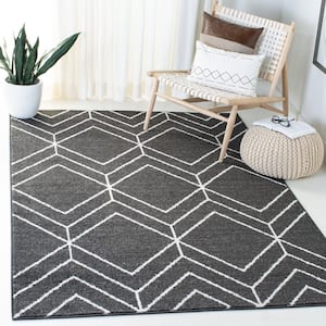 Adirondack Brown/Ivory 4 ft. x 6 ft. Diamond Area Rug