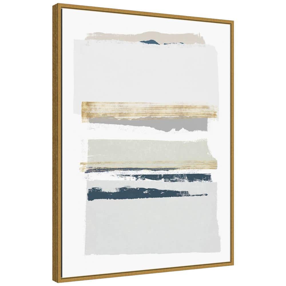 Boulevard I Gold Framed Abstract Canvas Wall Art, 22" x 30"
