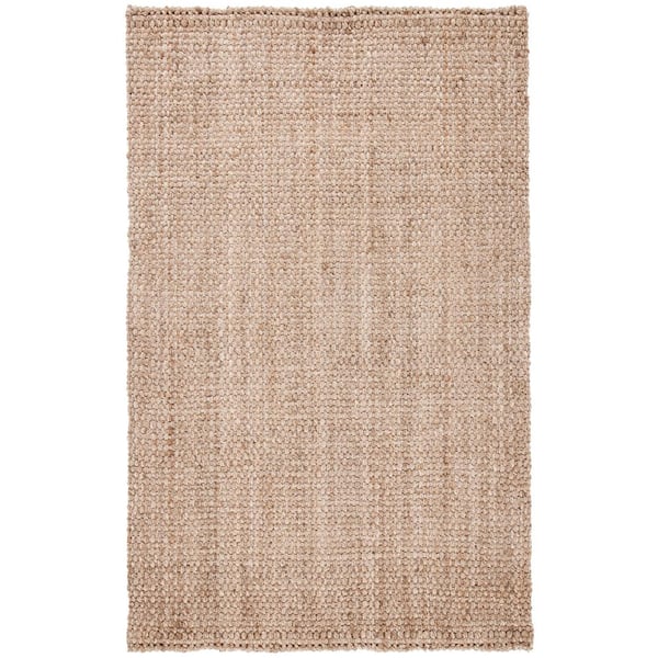 SAFAVIEH Natural Fiber Beige 8 ft. x 10 ft. Woven Crosstitch Area Rug