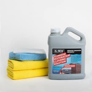 32 oz. Aluminum Restoration Cleaning Solution Kit : Cleaner For Outdoor Patio Furniture, Stainless Steel, and More