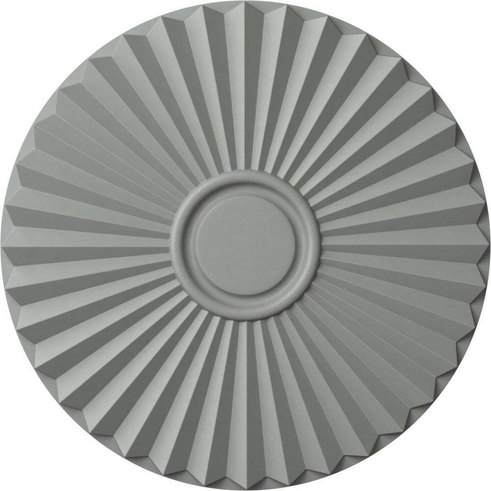 Ekena Millwork 19-3/4" x 1-3/8" Shakuras Urethane Ceiling Medallion (For Canopies upto 5"), Primed White