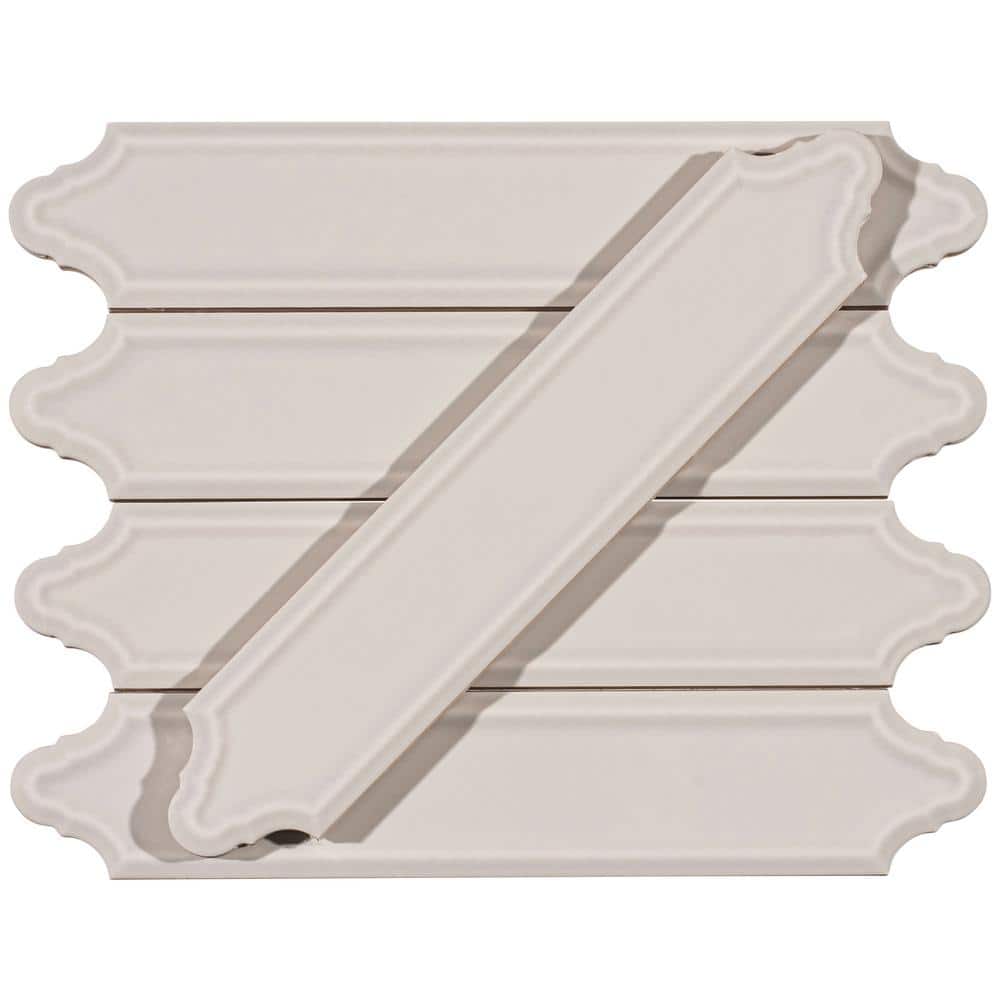 Concerto-Altowood Verucci 2 in. x 9 in. Glossy Ceramic Beveled Lantern Wall