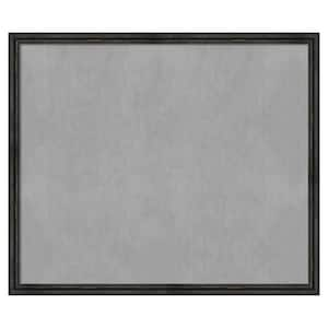 Rustic Pine Black Narrow 51 in. x 43 in Framed Magnetic Board