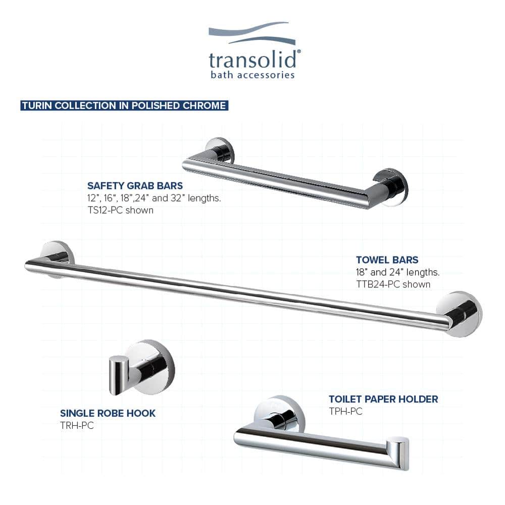 Polished Chrome 24-Inch Stainless Steel Grab Bar