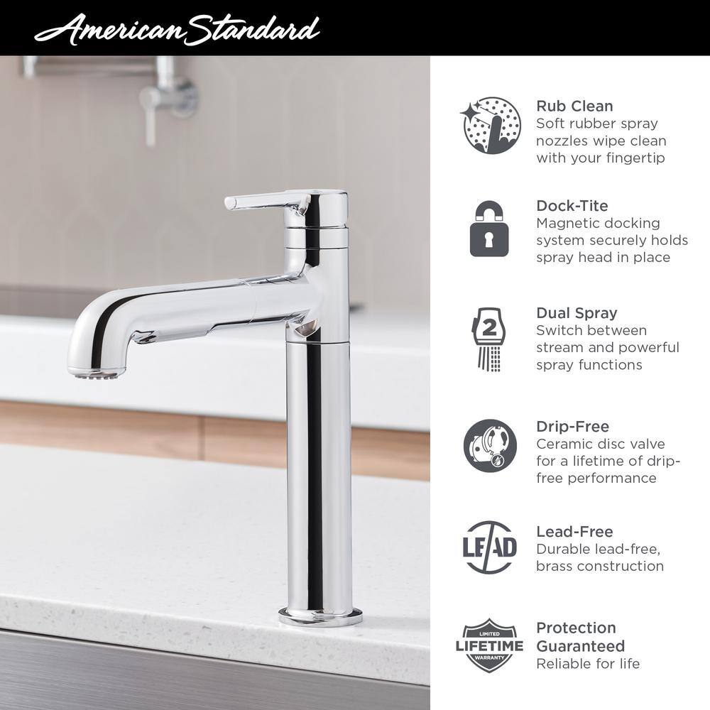 Stainless Steel Pull-Out Spray Kitchen Faucet