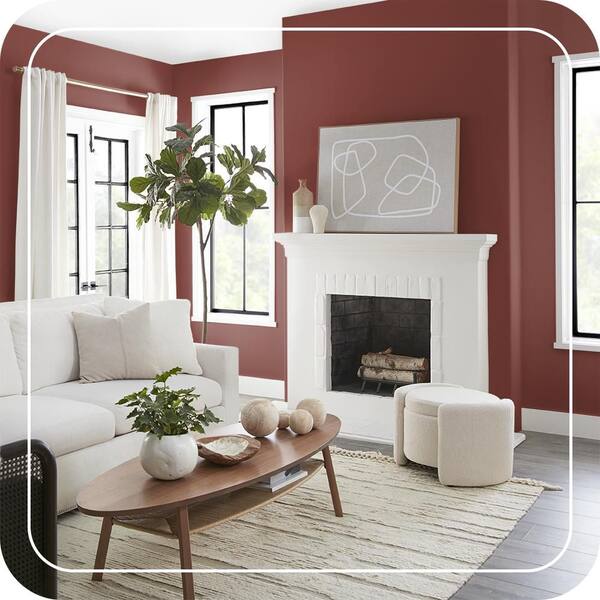 レッドペッパー BEHR MARQUEE 1 qt. #PPU2-02 Red Pepper One-Coat Hide Matte