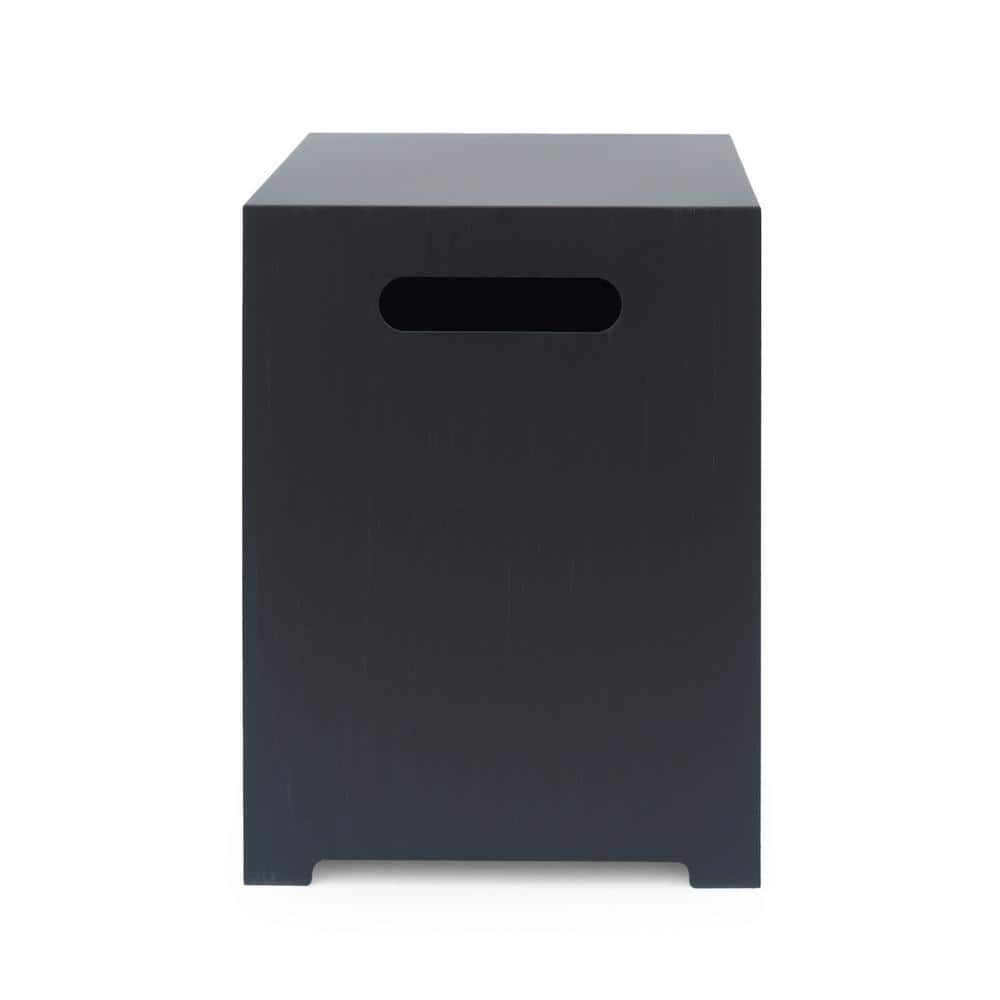 Gray Iron 40-Inch Square Gas Fire Pit Table