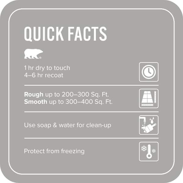 BEHR PREMIUM - 1 gal. #HRT-22 Solid Concrete Low-Lustre Enamel Int./Ext. Porch & Patio Floor Paint with Heat-Reducing Technology