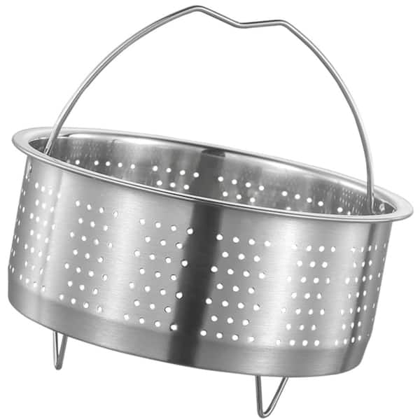 Stainless Steel Steaming Basket Insert 7.79 Inch Multi-Use Vegetable Steamer for Rice Dumplings Seafood