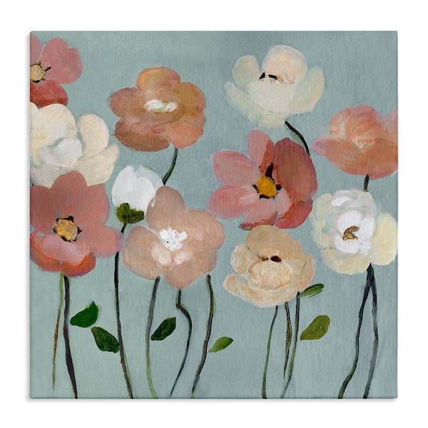 Stupell Industries Soft Mixed Blossoms by Charity Henderson Unframed Nature Graphic Art Print 24 in. x 4 in.