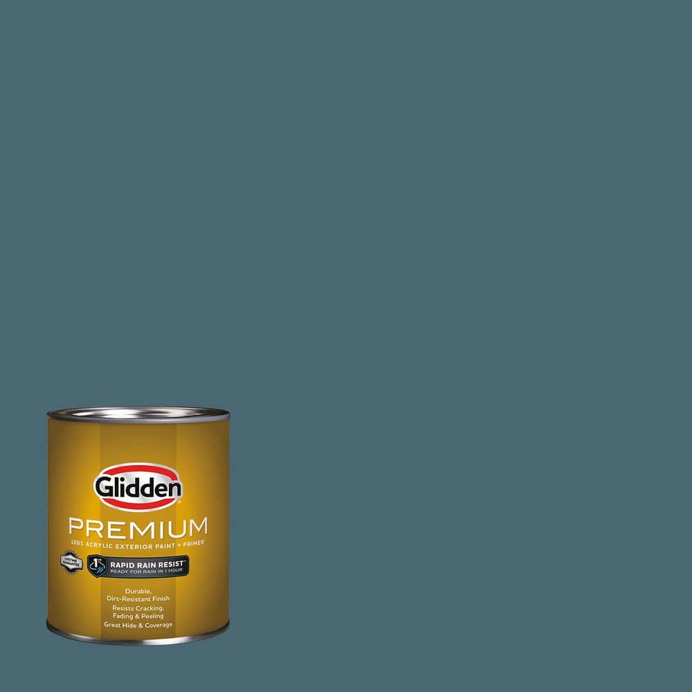 Glidden Premium 1 qt. PPG1149-6 Azalea Leaf Semi-Gloss Exterior