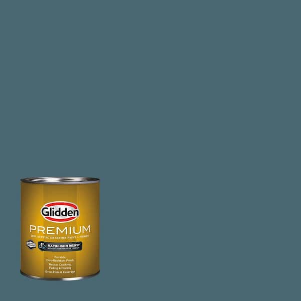 Glidden Premium 1 qt. PPG1149-6 Azalea Leaf Semi-Gloss Exterior