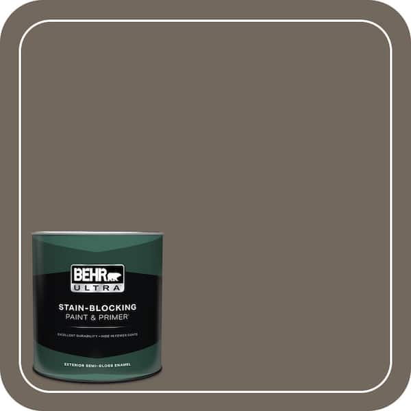 BEHR ULTRA 1 qt. #T16-20 Opus Semi-Gloss Enamel Exterior Paint & Primer