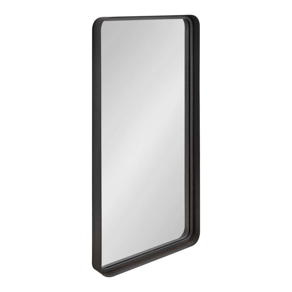 Armenta 20 x 42 Dark Charcoal Gray Industrial Wall Mirror