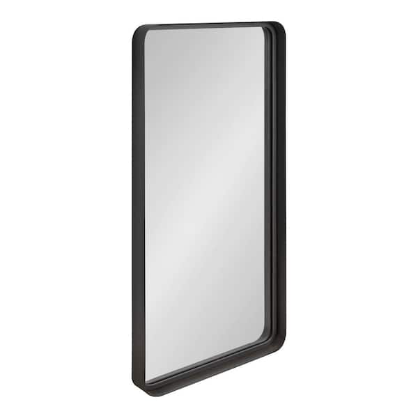 Kate and Laurel Armenta 42 in. x 20 in. Classic Rectangle Framed Gray Wall  Mirror 218113 - The Home Depot