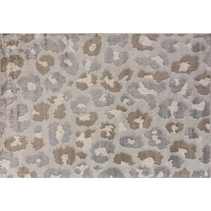 Vera Gray Abstract 2 ft. x 4 ft. Area Rug