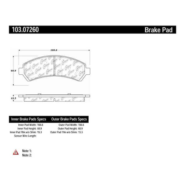 Centric Parts Disc Brake Pad Set