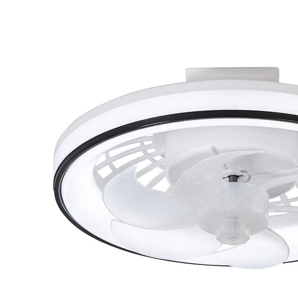Cynthia 13 in. Modern Dimmable Indoor LED Ceiling Fan with Light Kit, 7 Blades, 6-Speed DC Motor, Remote, Downrod Mount