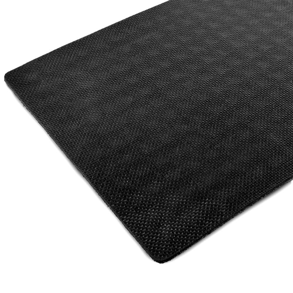 Charcoal Rubber-Backed Indoor Outdoor Stair Treads Set